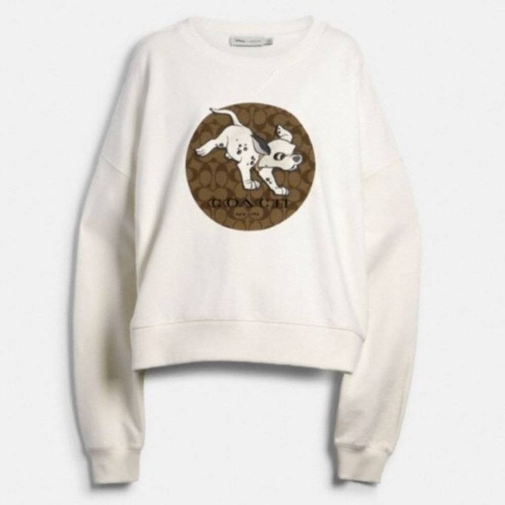Disney x Coach 101 Dalmatians Cropped Sweatshirt
